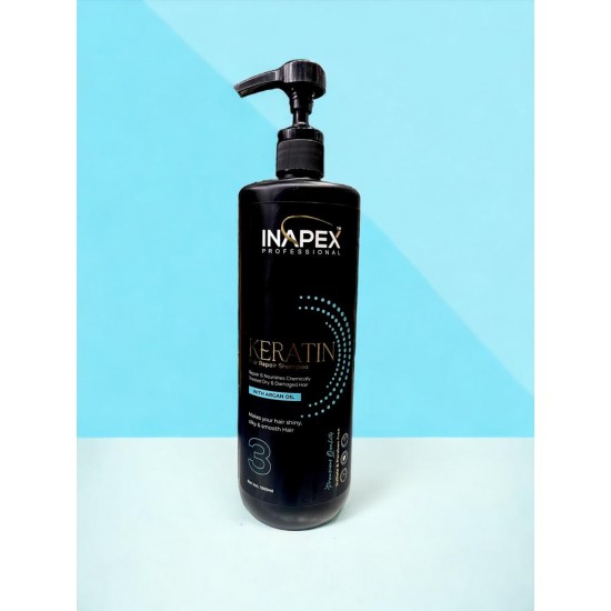 INAPEX Professional Keratin Hair Repair Shampoo With Argan Oil , Dandruff Control (1000 ml) INAPEX Professional Keratin Hair Repair Shampoo With Argan Oil , Dandruff Control (1000 ml)
