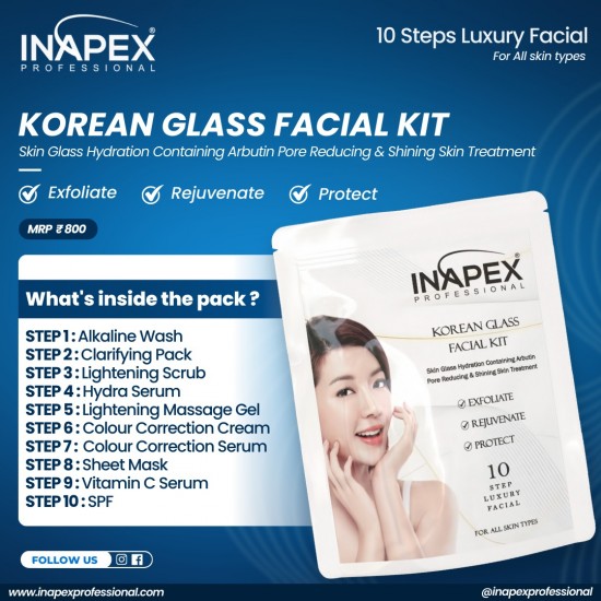 Inapex KOREAN GLASS FACIAL KIT Inapex KOREAN GLASS FACIAL KIT