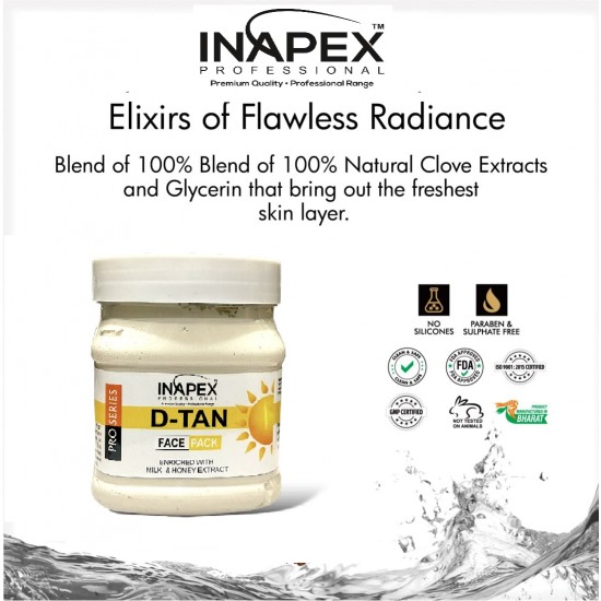 Inapex Professional D -TAN FACE PACK (500 g) Inapex Professional D -TAN FACE PACK (500 g)