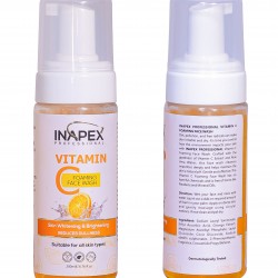 INAPEX Professional Vitamin C foaming Face wash For All skin Types (200ML)