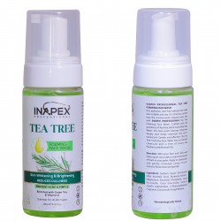 INAPEX Professional Tea Tree Foaming Face Wash suitable for all skin types {200ml }