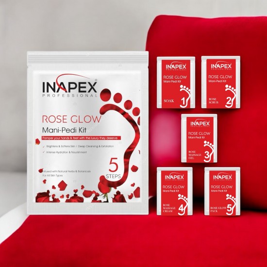 Inapex ROSE GLOW MANI-PEDI KIT Inapex ROSE GLOW MANI-PEDI KIT