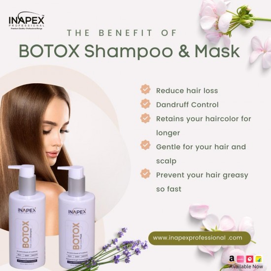 Inapex Professional BOTOX POST CARE SHAMPOO & MASK 300ml Inapex Professional BOTOX POST CARE SHAMPOO & MASK 300ml